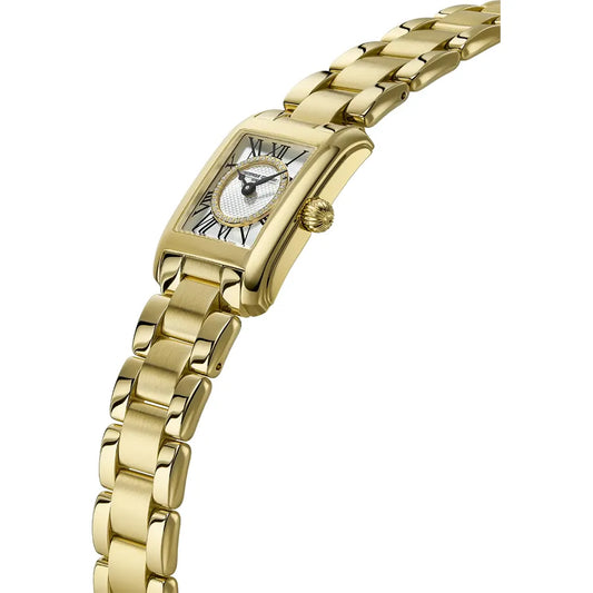 Frederique Constant Classics Carrée Diamond Ladies Gold Stainless Steel Watch