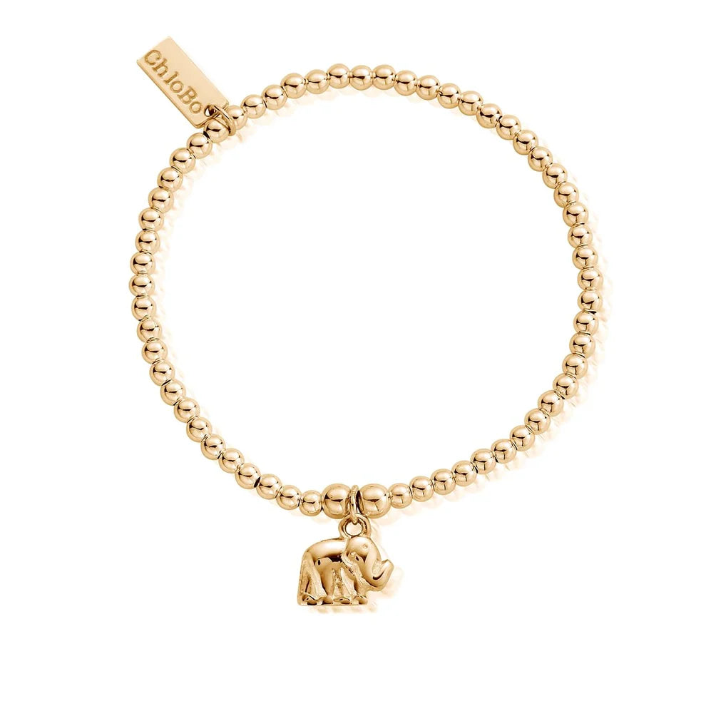 GOLD CUTE CHARM ELEPHANT CHLOBO BRACELET
