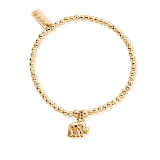 GOLD CUTE CHARM ELEPHANT CHLOBO BRACELET