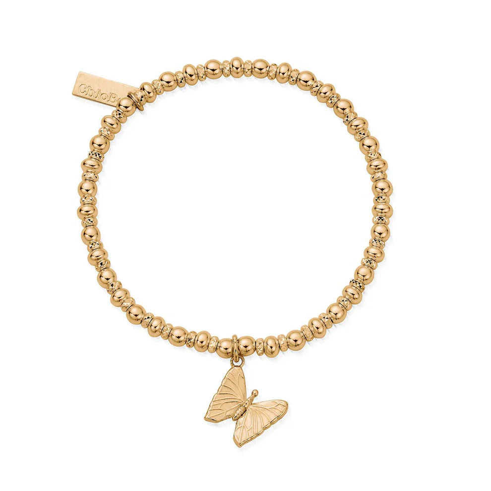 GOLD DIDI SPARKLE BUTTERFLY CHLOBO BRACELET