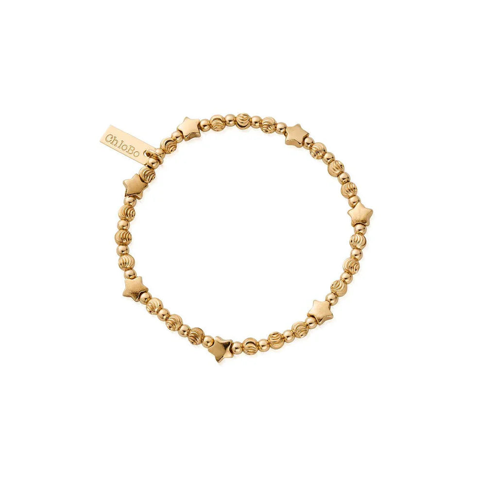 GOLD MULTI INSET STAR CHLOBO BRACELET