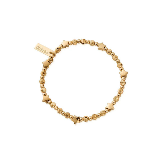 GOLD MULTI INSET STAR CHLOBO BRACELET