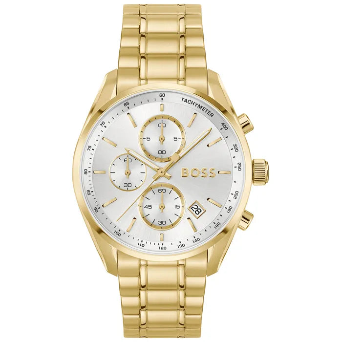 BOSS CHRONOGRAPH GOLD GENTS STAINLESS STEEL WATCH