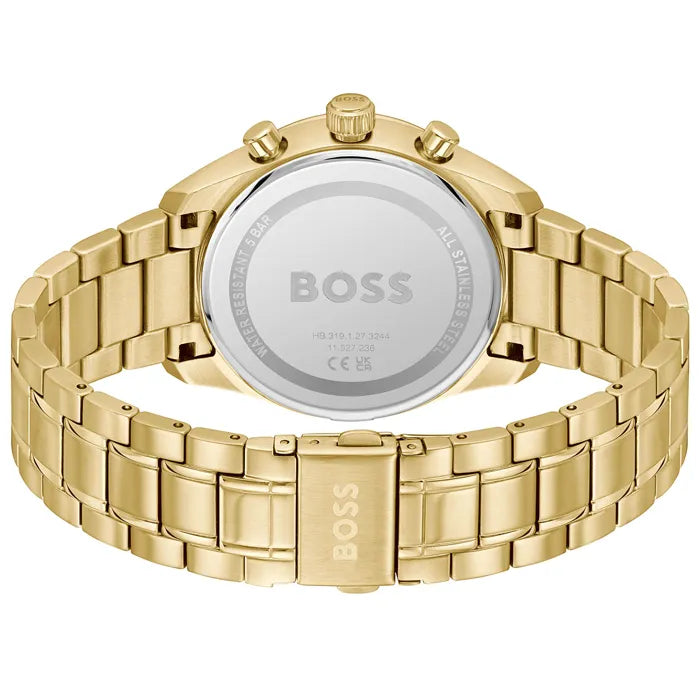 BOSS CHRONOGRAPH GOLD GENTS STAINLESS STEEL WATCH