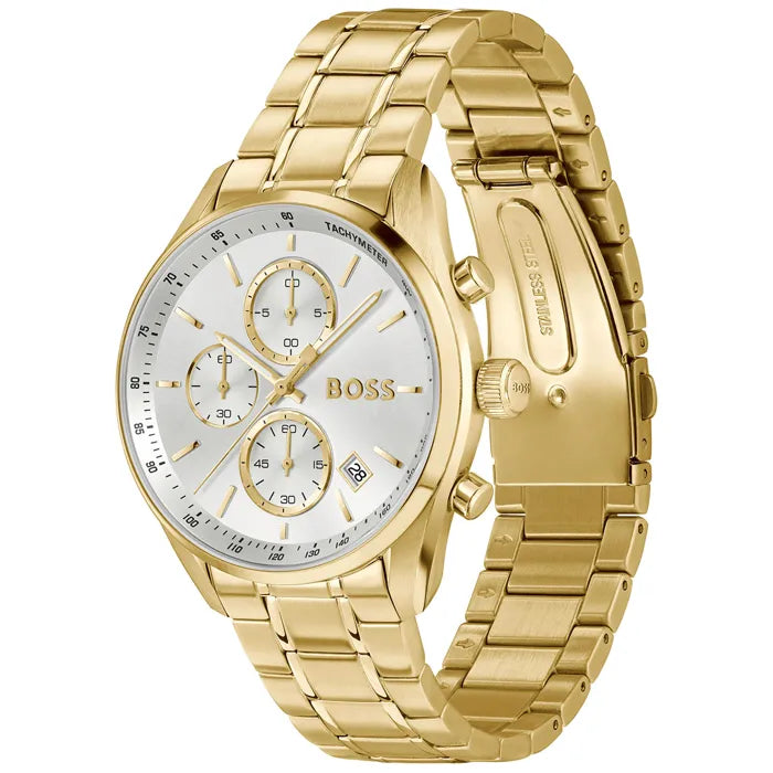 BOSS CHRONOGRAPH GOLD GENTS STAINLESS STEEL WATCH