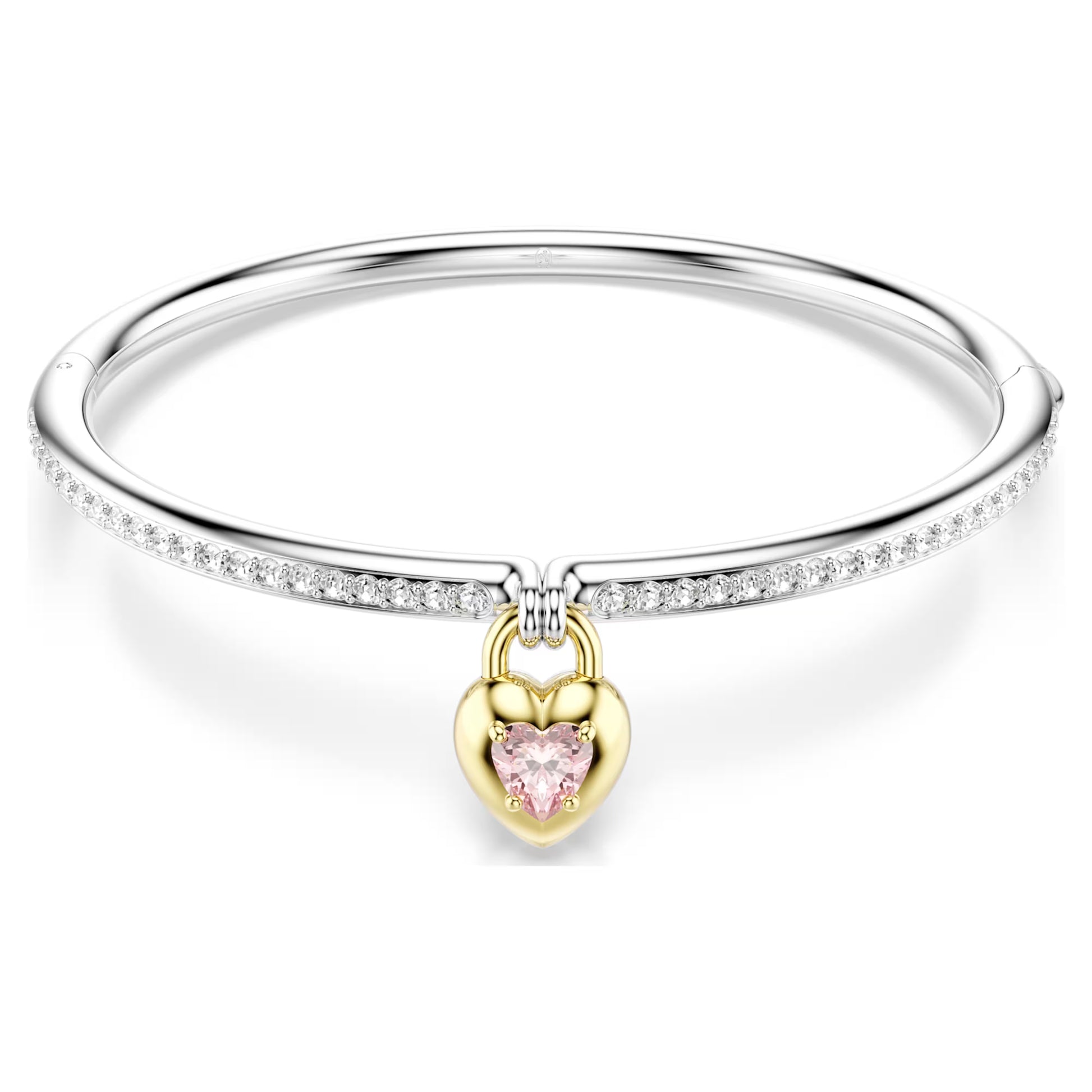 IDYLLIA PINK HEART SWAROVSKI BANGLE