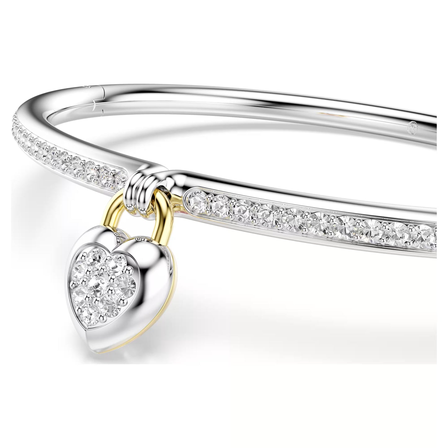 IDYLLIA PINK HEART SWAROVSKI BANGLE