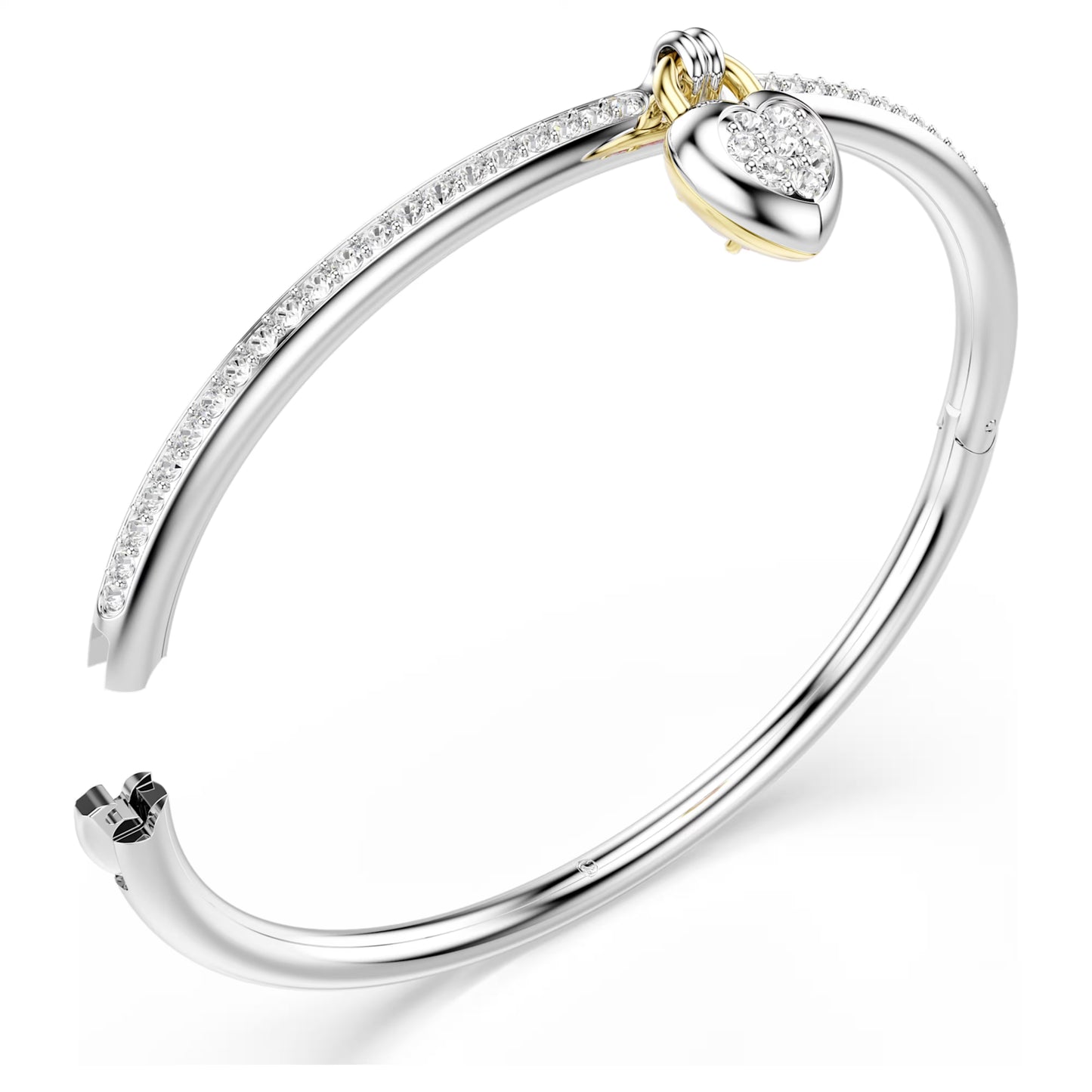 IDYLLIA PINK HEART SWAROVSKI BANGLE