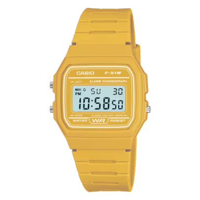 Casio Retro Mustard Multi Function Watch