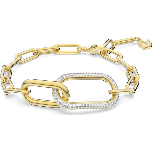WHITE SWAROVSKI TIME BRACELET