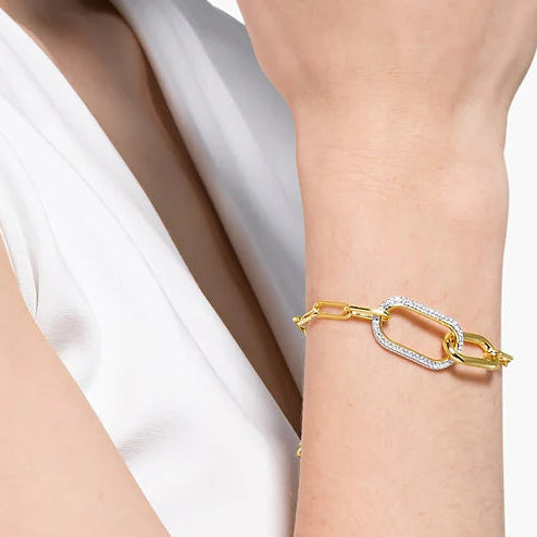 WHITE SWAROVSKI TIME BRACELET
