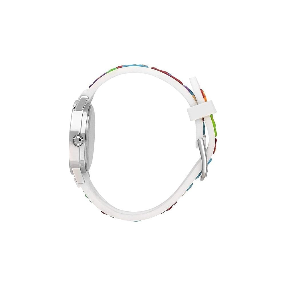 kikou girls white flower watch