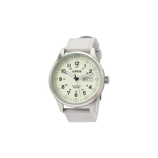 lorus automatic gents stainless steel lumibrite dial strap watch