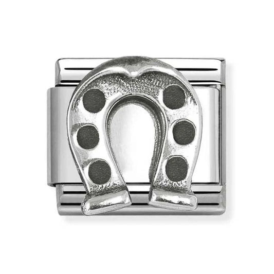 NOMINATION Classic Silver Upside Down Horseshoe Charm