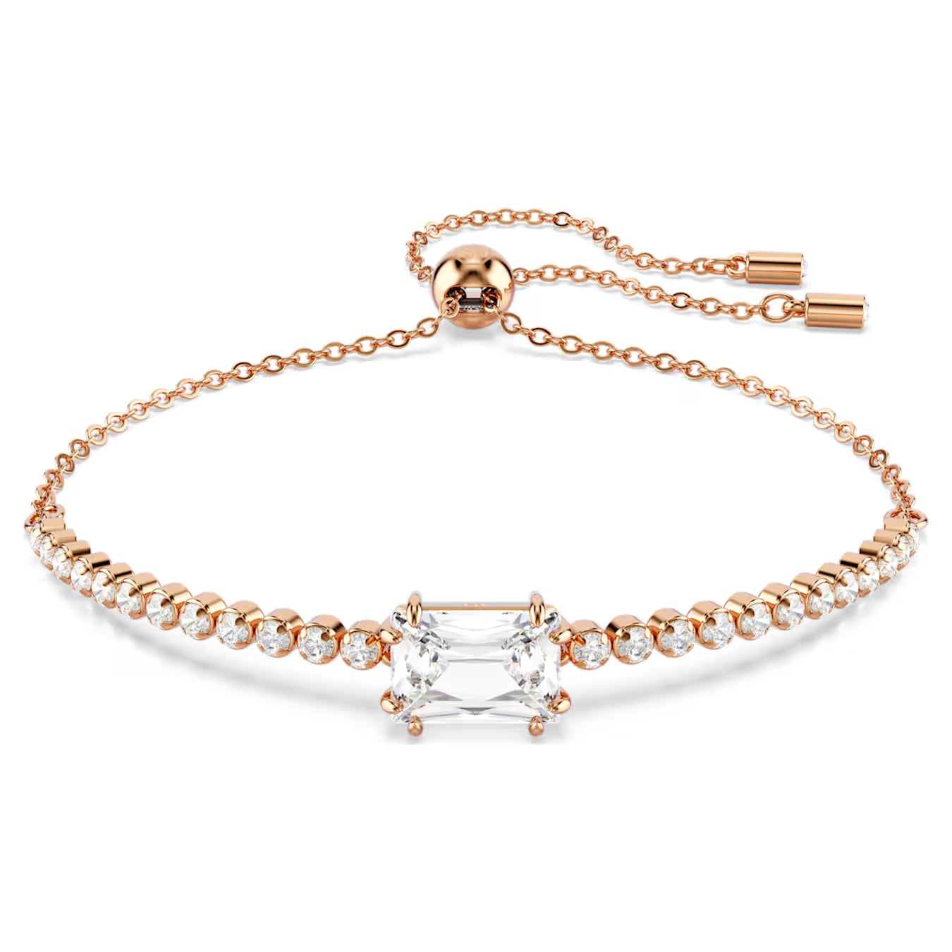 SWAROVSKI MATRIX ROSEGOLD TENNIS BRACELET
