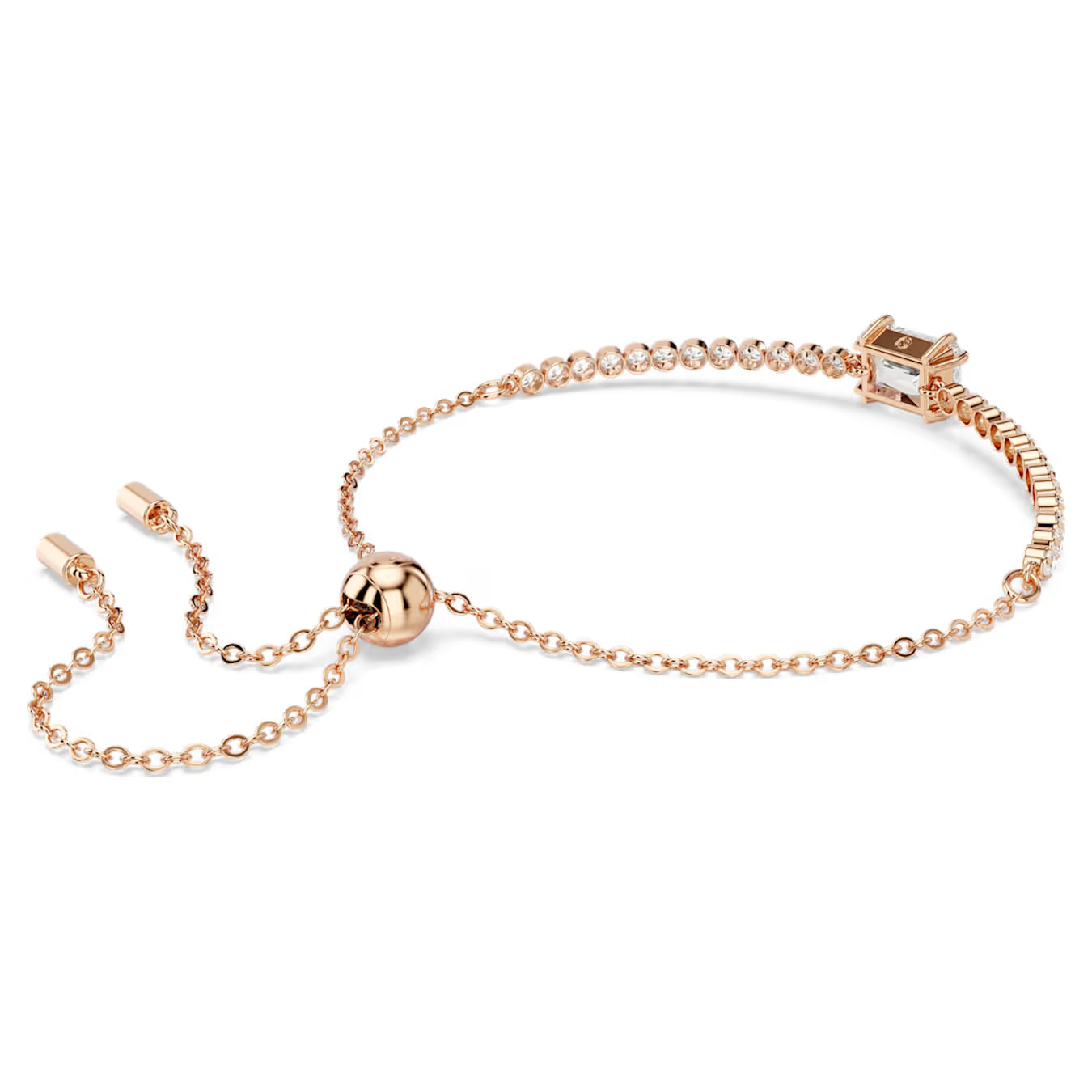 SWAROVSKI MATRIX ROSEGOLD TENNIS BRACELET
