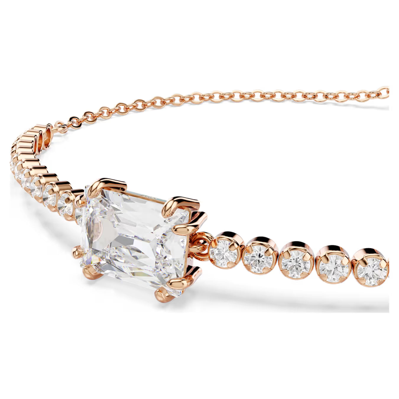 SWAROVSKI MATRIX ROSEGOLD TENNIS BRACELET