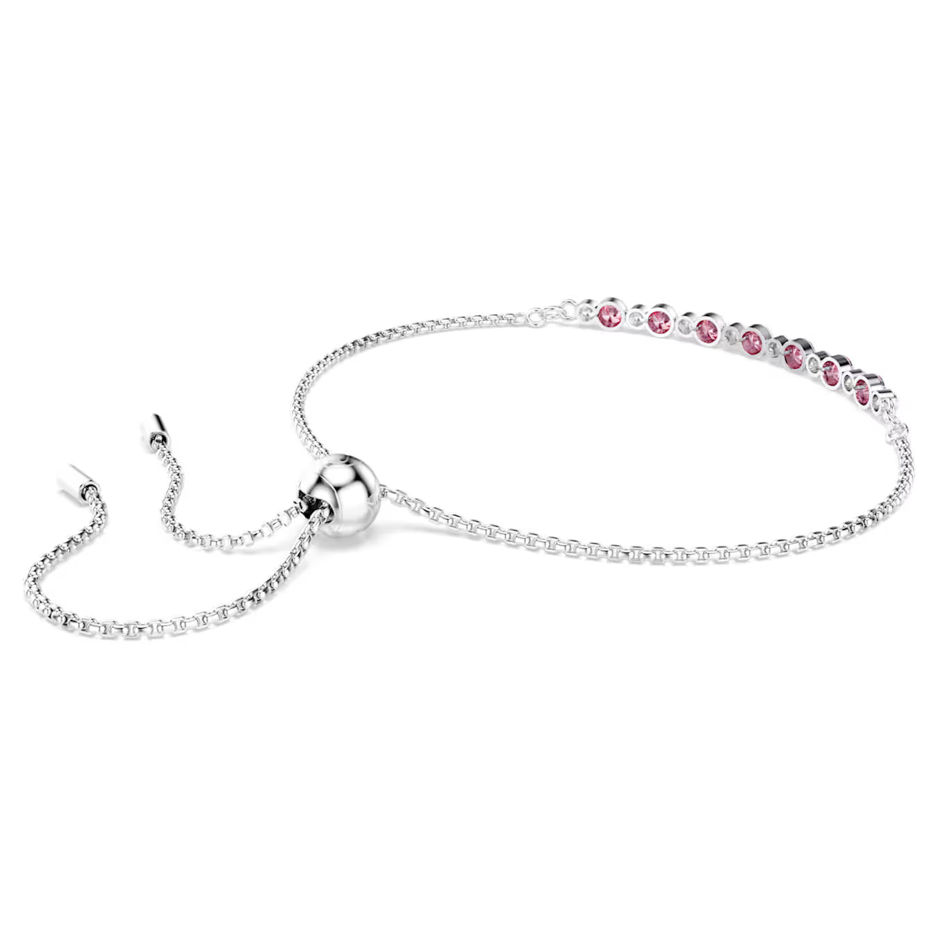 Pink Matrix Round Cut Swarovski Bracelet