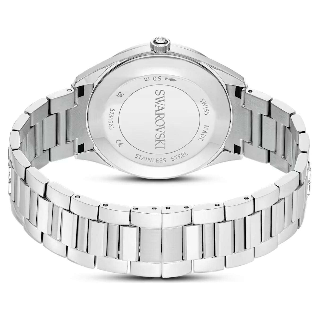 MATRIX DATE LADIES STAINLESS STEEL SWAROVSKI WATCH