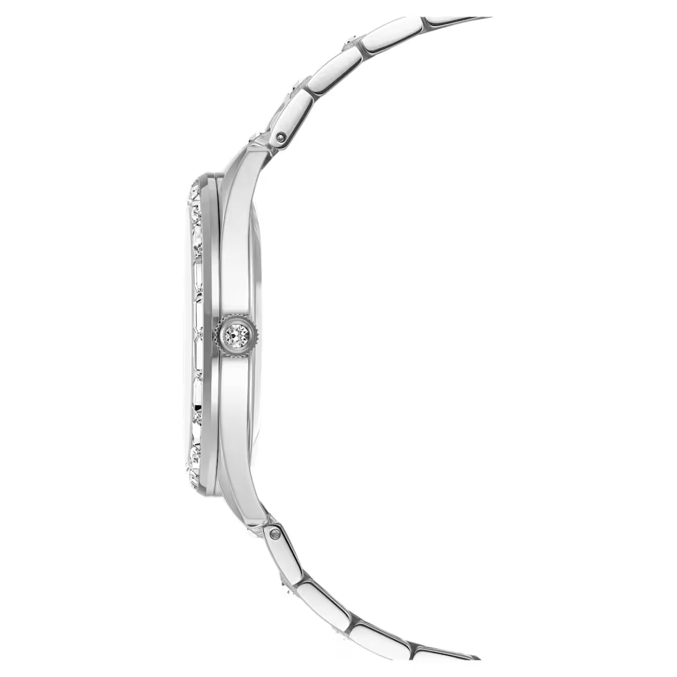 MATRIX DATE LADIES STAINLESS STEEL SWAROVSKI WATCH