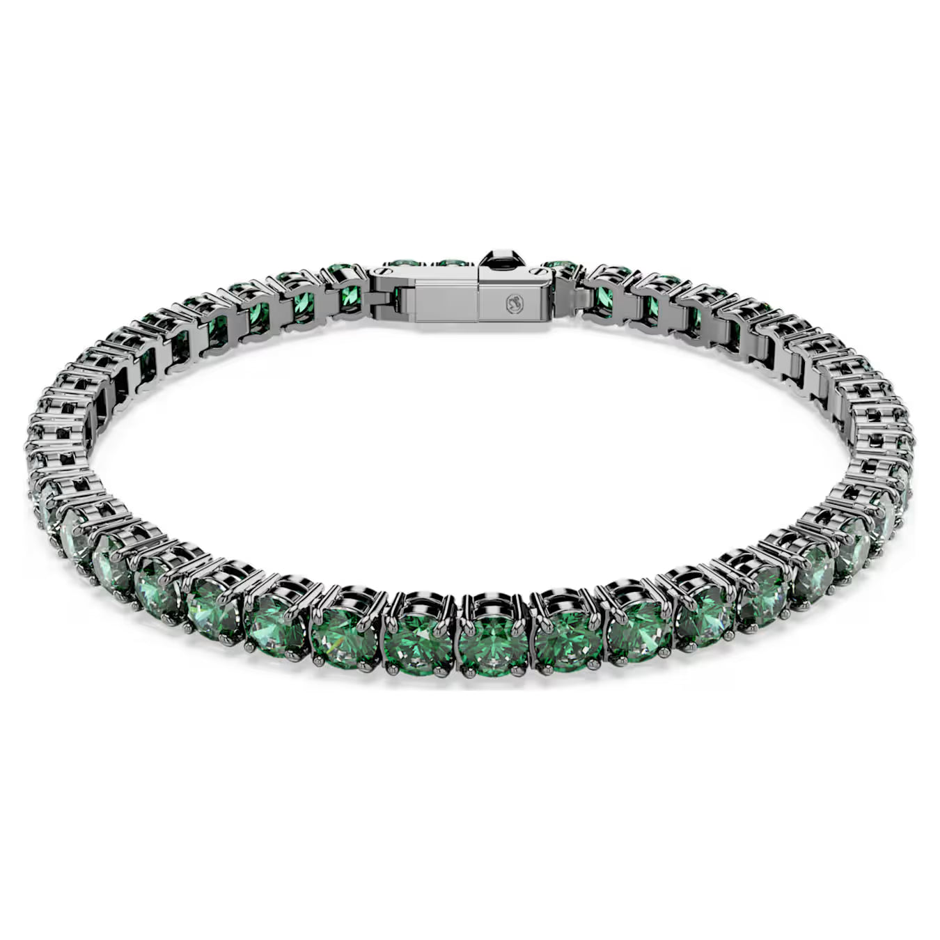 Green Matrix Round Cuts Swarovski Bracelet