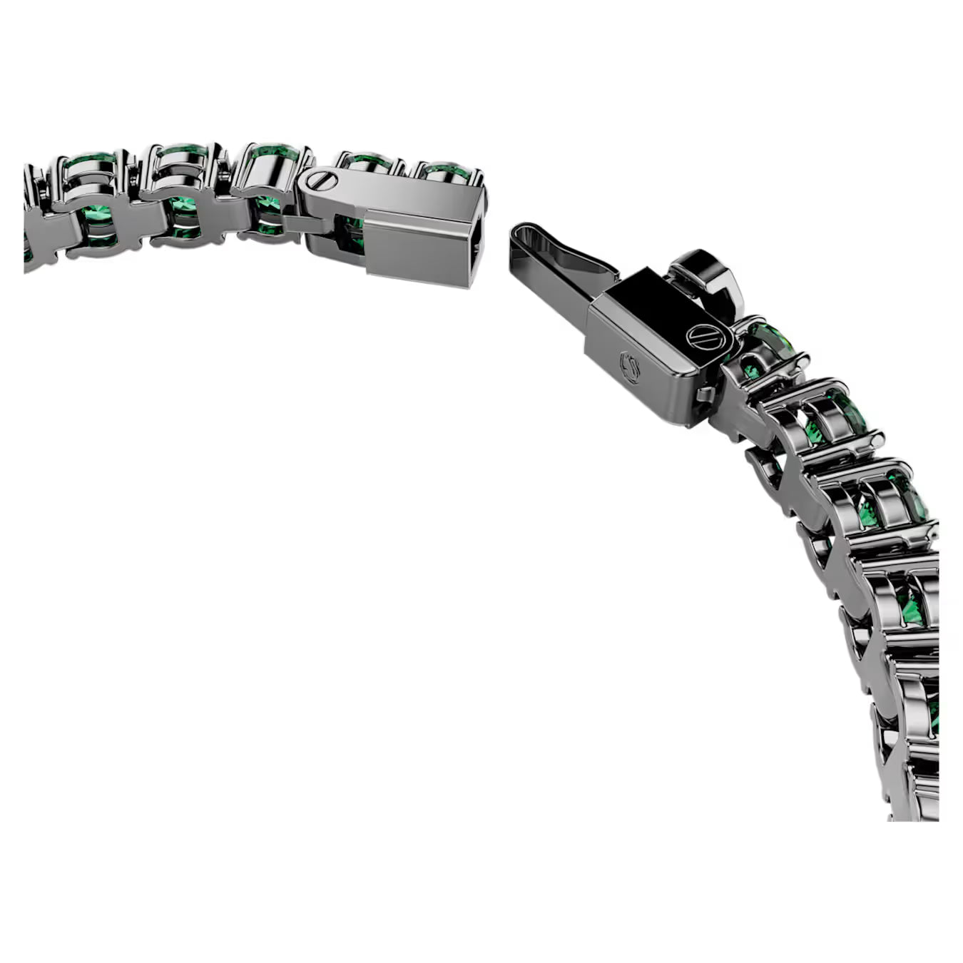 Green Matrix Round Cuts Swarovski Bracelet
