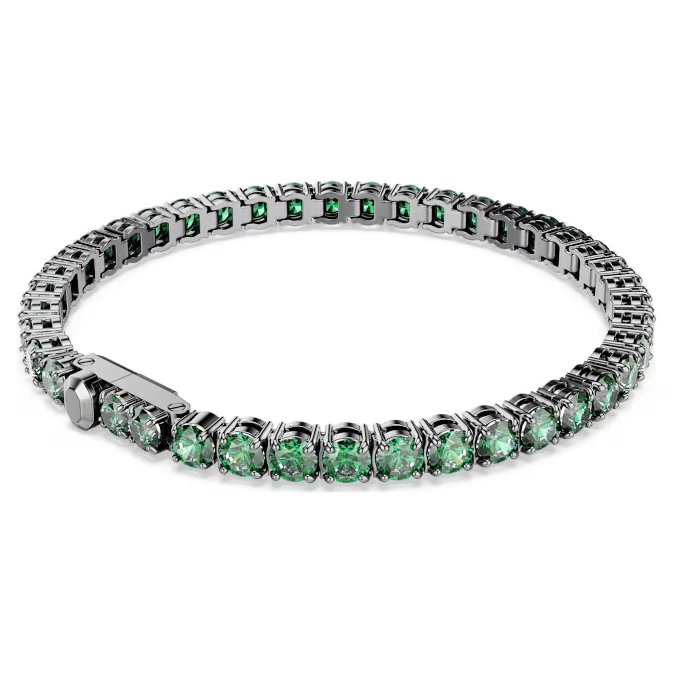Green Matrix Round Cuts Swarovski Bracelet