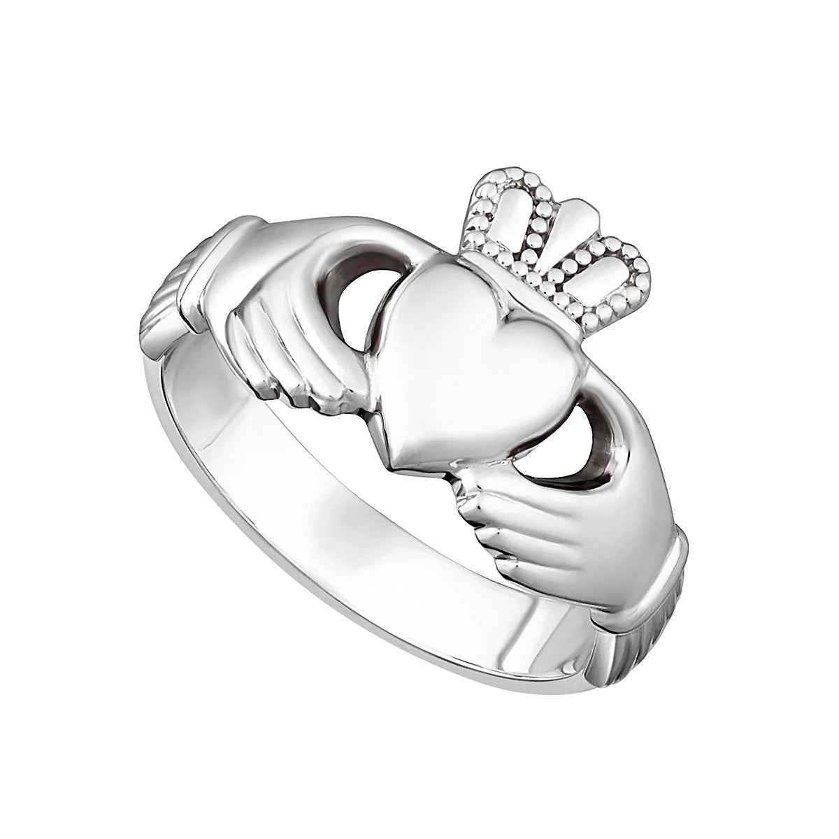 SOLVAR STERLING SILVER CLADDAGH RING