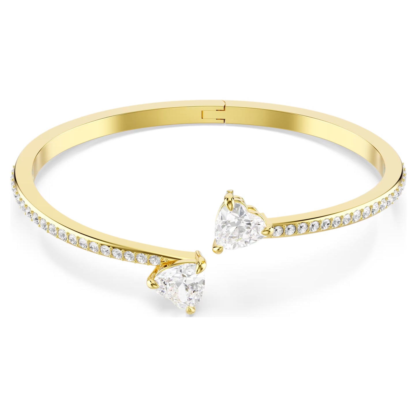 MESMERA ATTRACT HEART GOLD SWAROVSKI BANGLE