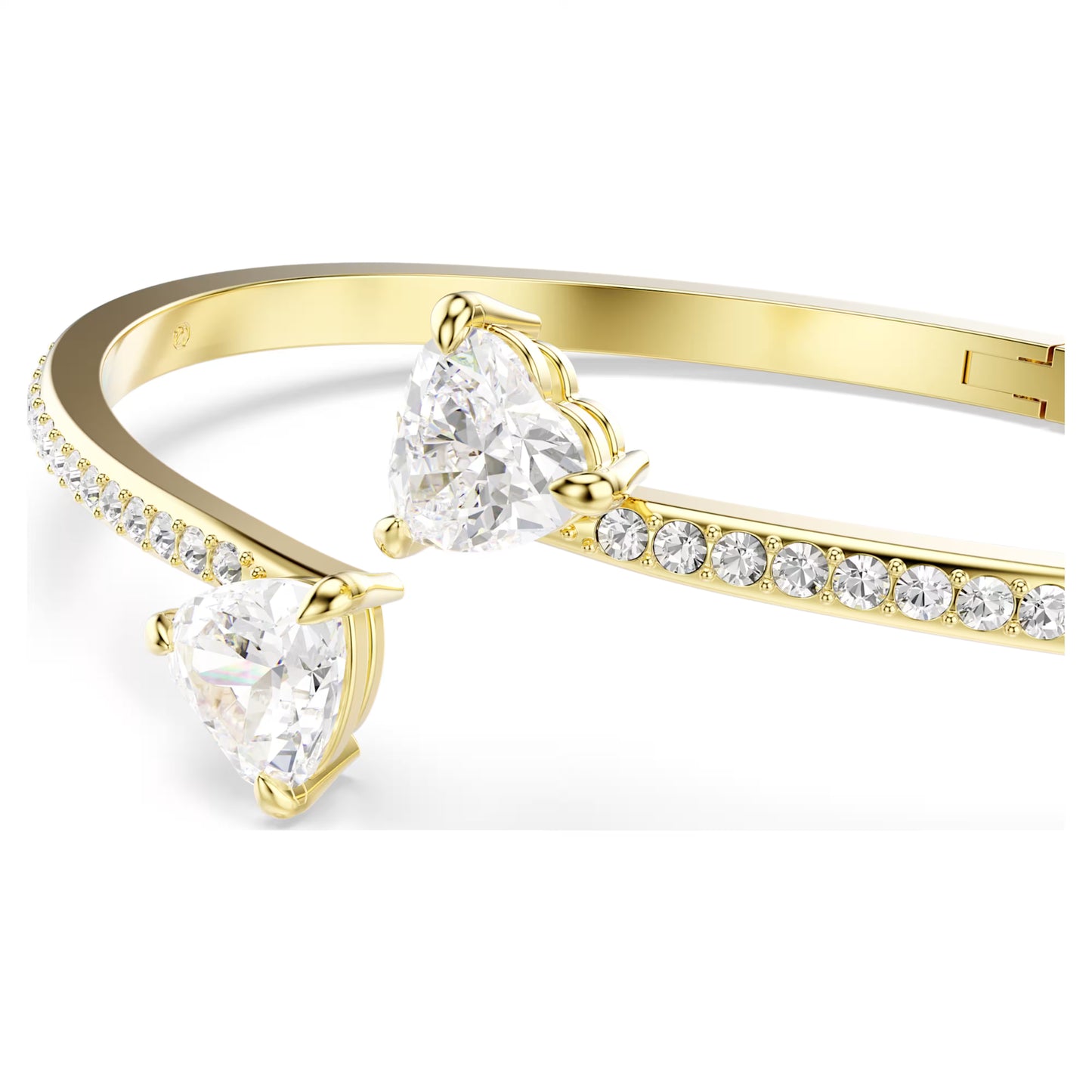 MESMERA ATTRACT HEART GOLD SWAROVSKI BANGLE