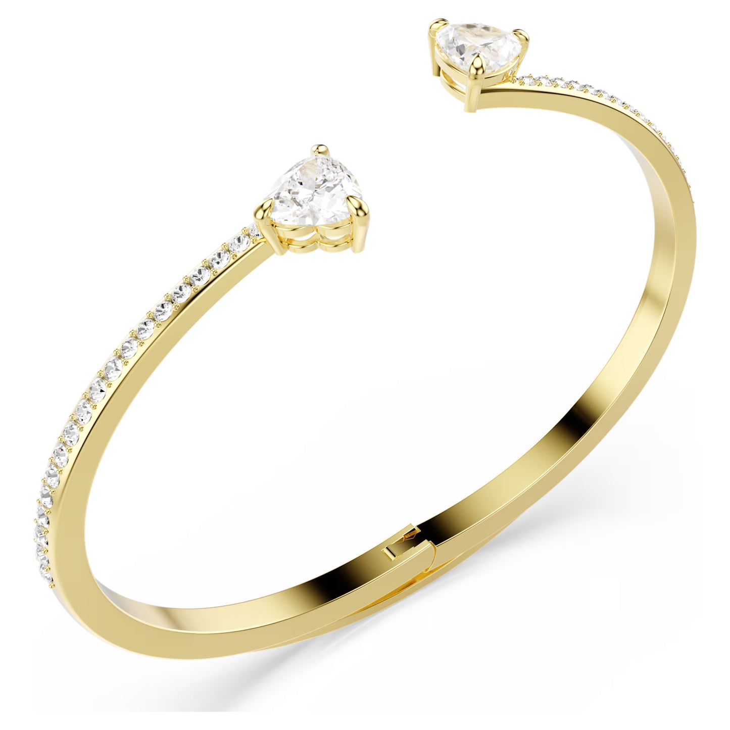 MESMERA ATTRACT HEART GOLD SWAROVSKI BANGLE