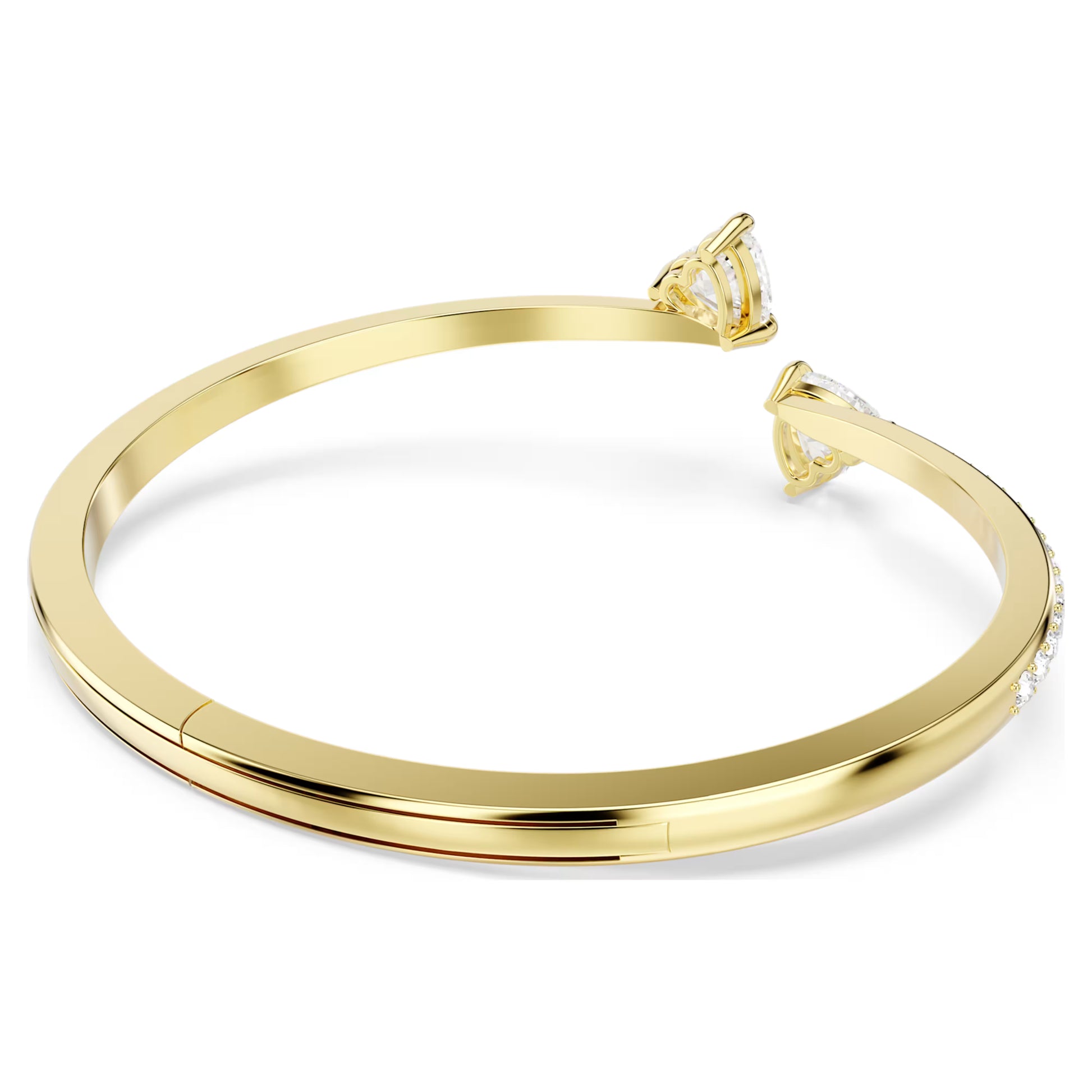 MESMERA ATTRACT HEART GOLD SWAROVSKI BANGLE