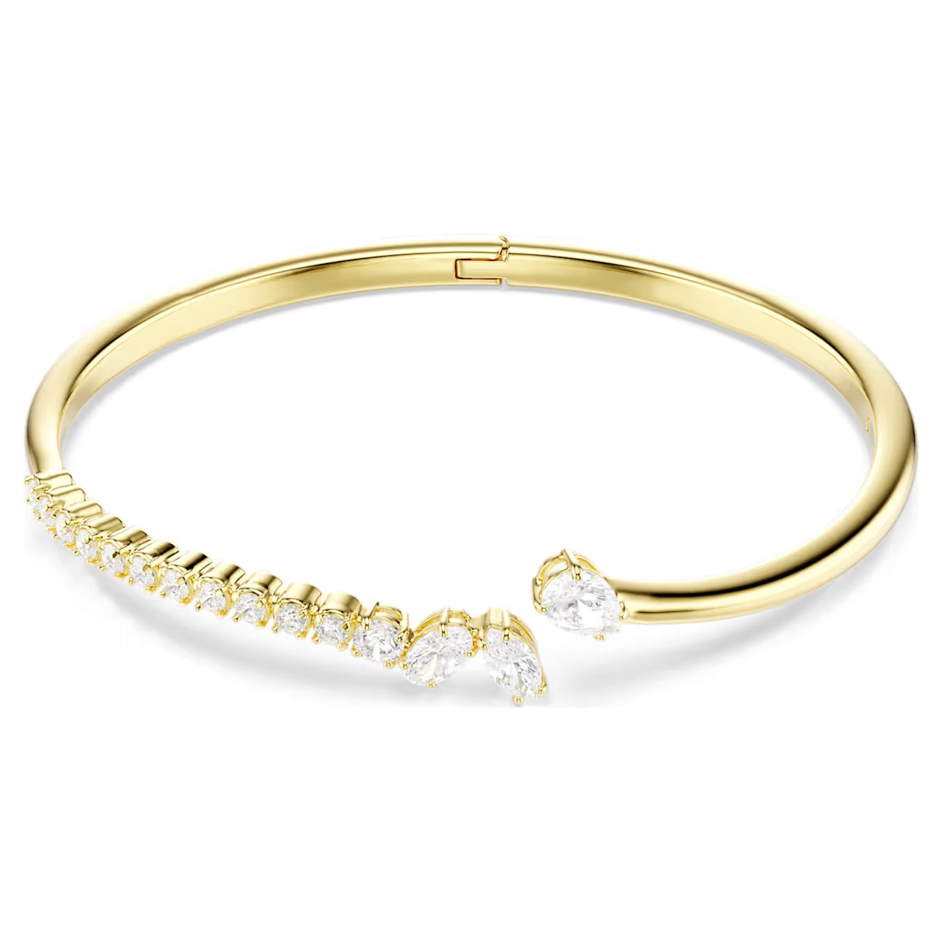 Gold Mesmera Mixed Cuts Swarovski Bangle