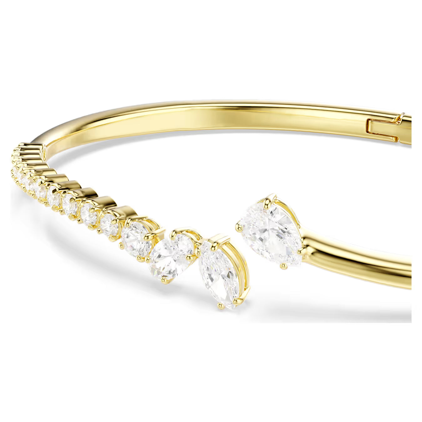 Gold Mesmera Mixed Cuts Swarovski Bangle