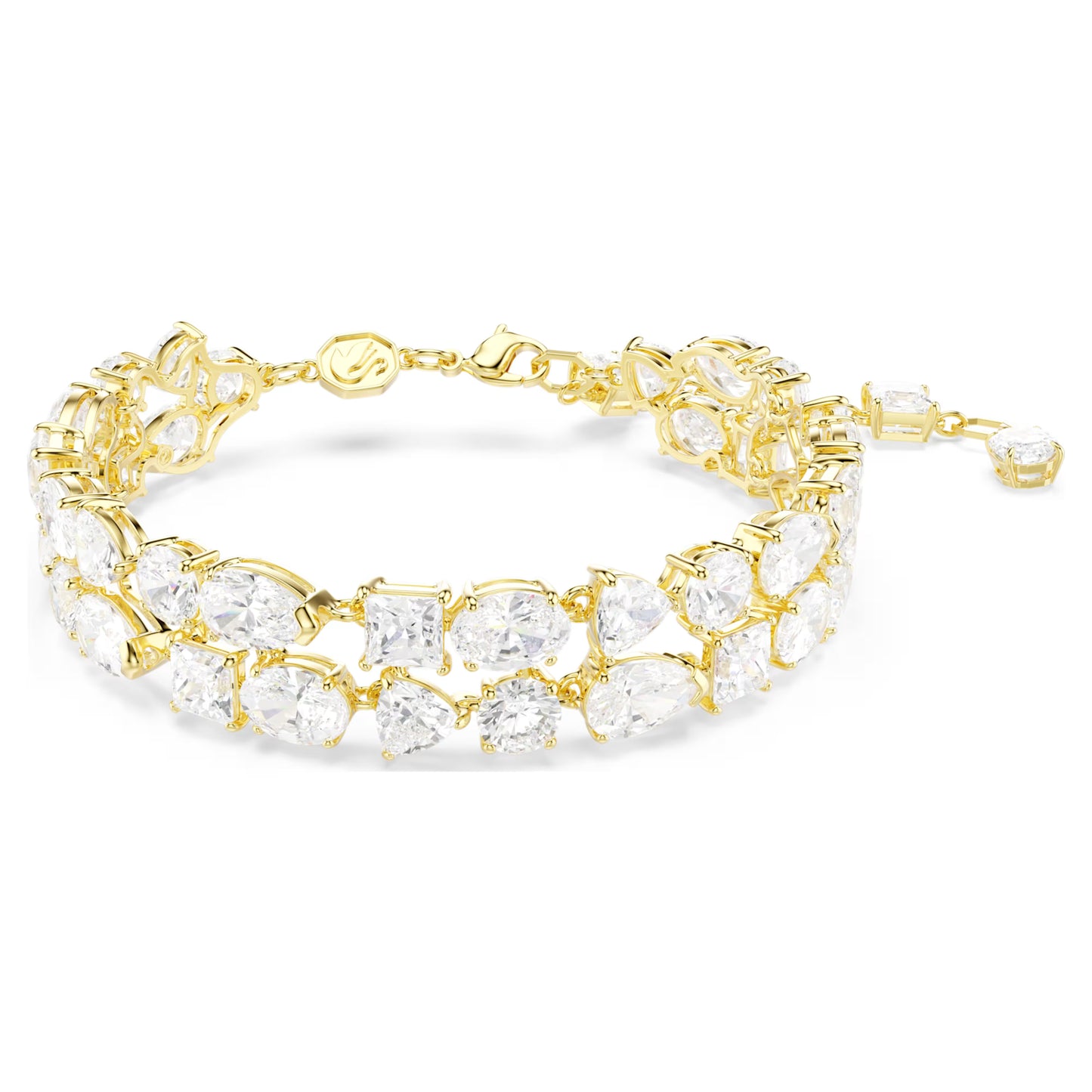 SWAROVSKI MESMERA MIXED CUTS, GOLD TONE BRACELET