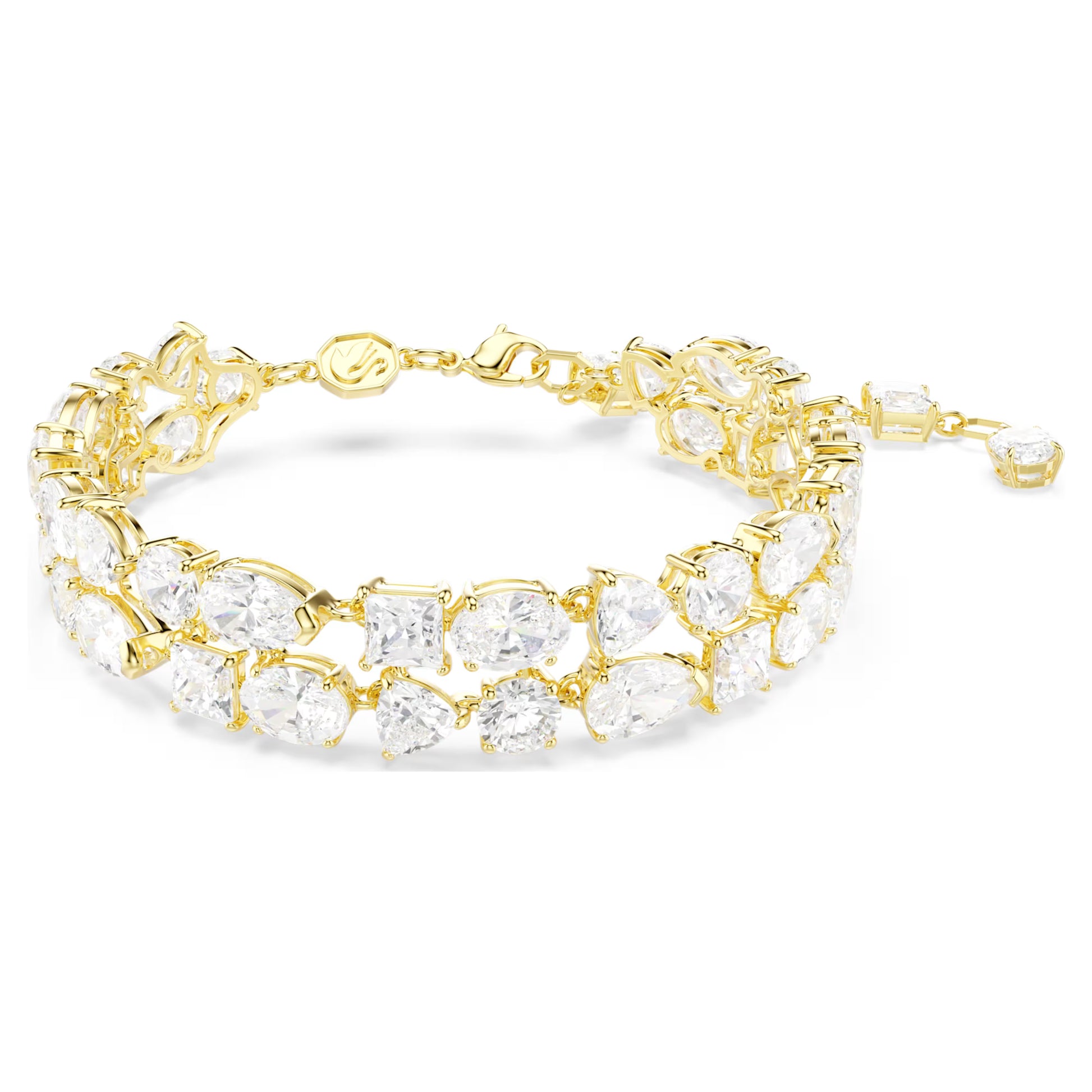 SWAROVSKI MESMERA MIXED CUTS, GOLD TONE BRACELET