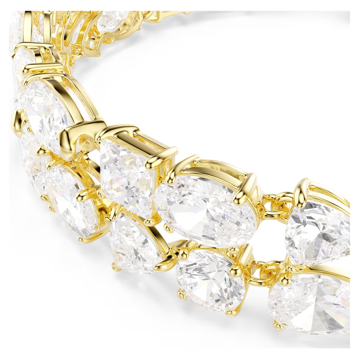 SWAROVSKI MESMERA MIXED CUTS, GOLD TONE BRACELET
