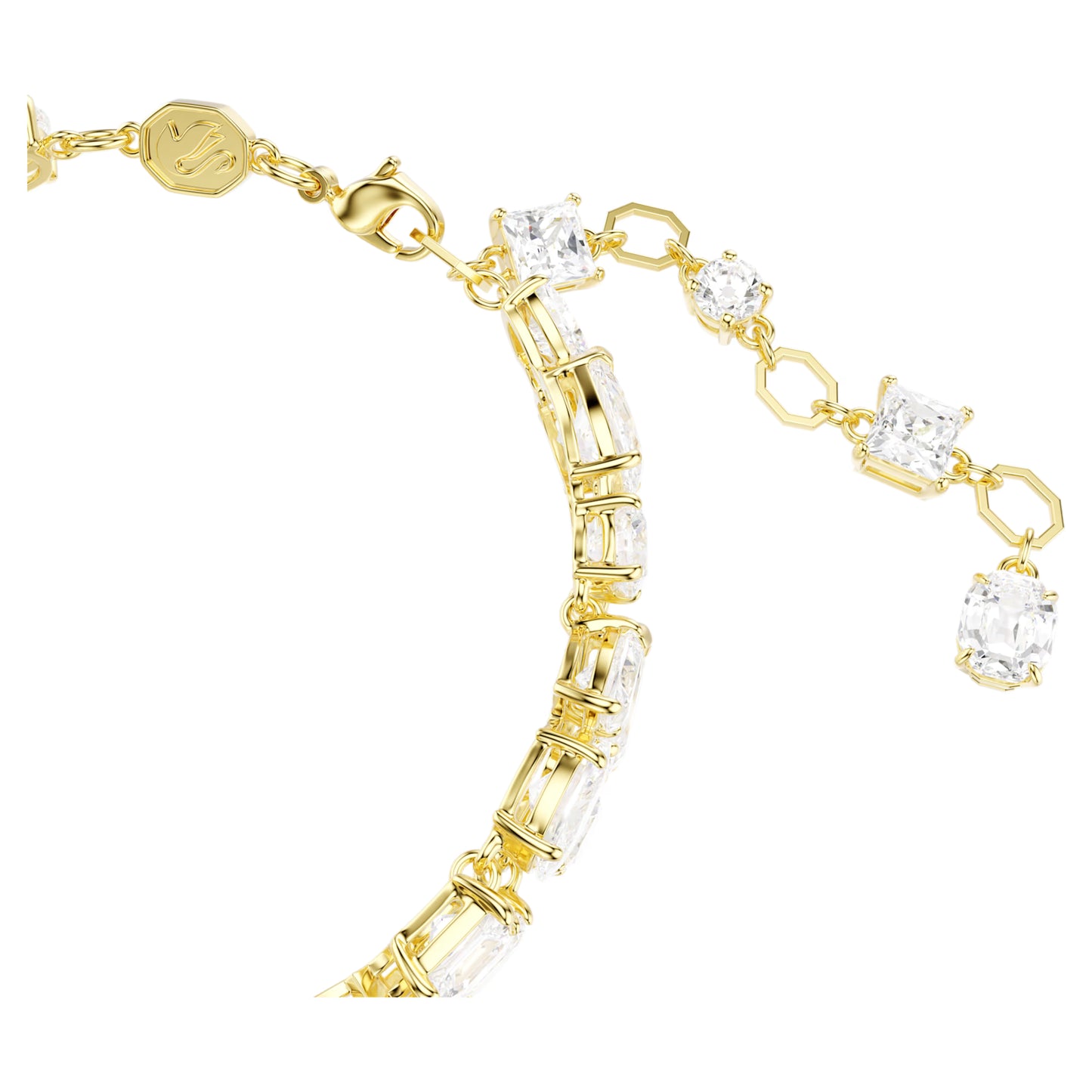 SWAROVSKI MESMERA MIXED CUTS, GOLD TONE BRACELET