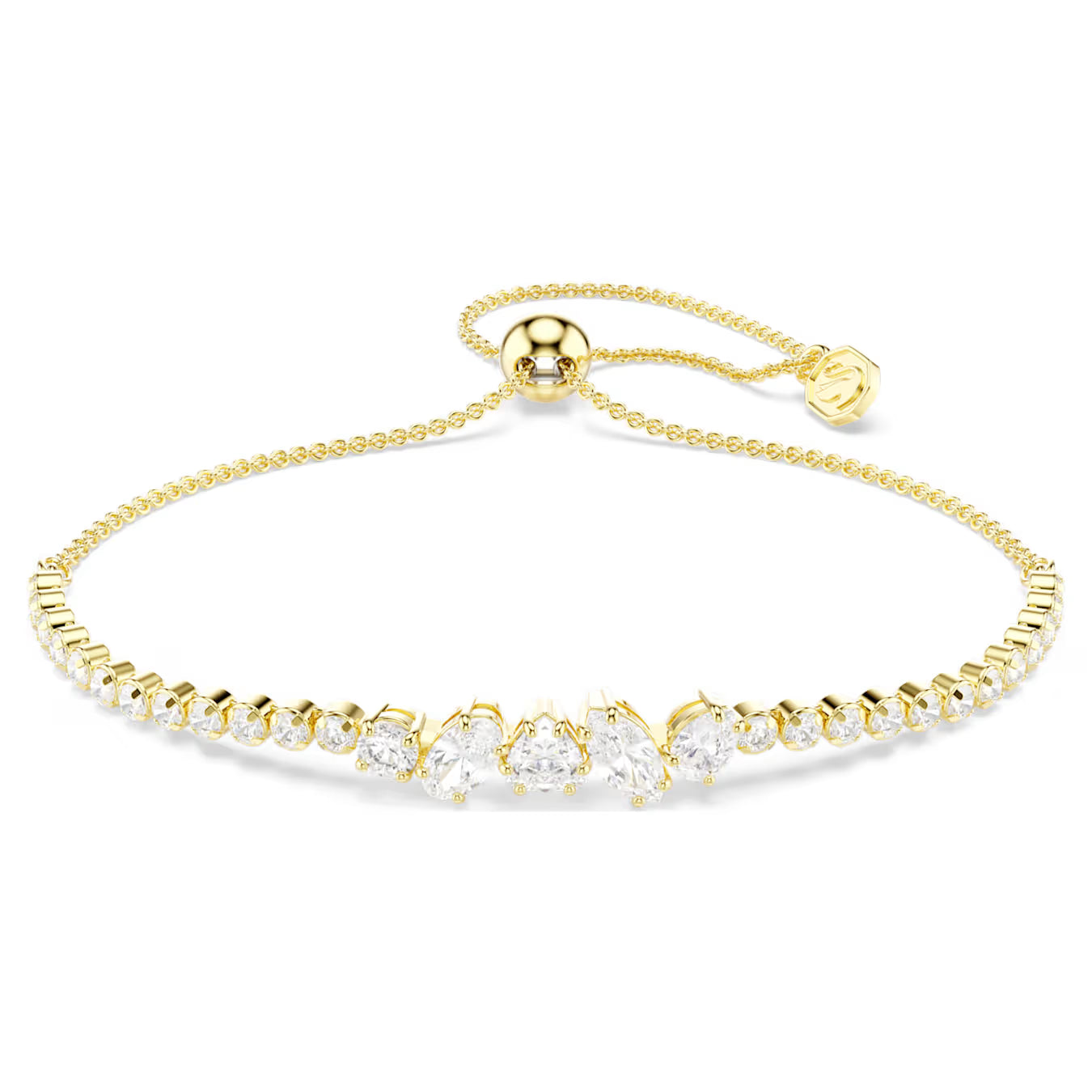 Gold Mesmera Mixed Cuts Swarovski Bracelet