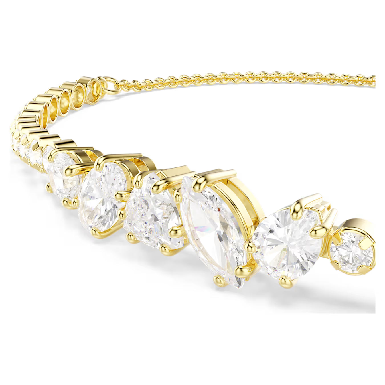 Gold Mesmera Mixed Cuts Swarovski Bracelet