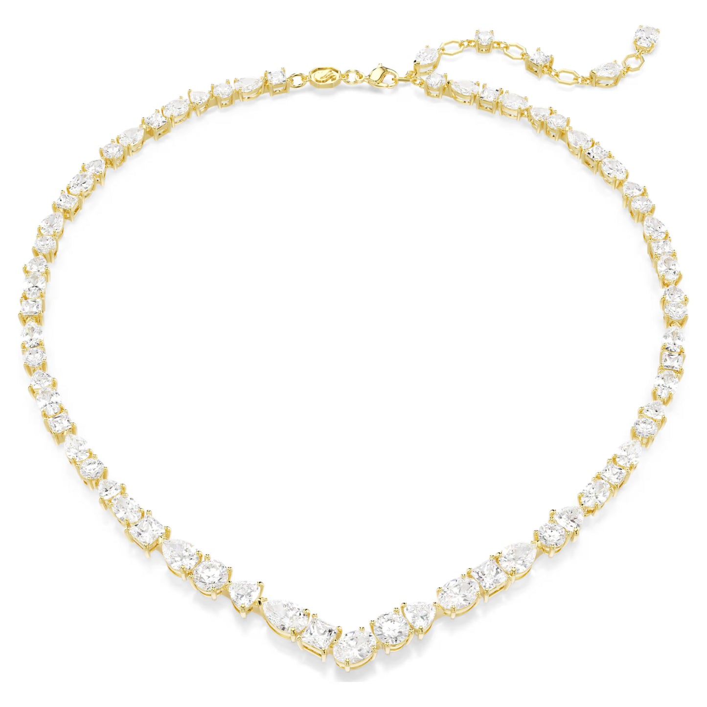 SWAROVSKI MESMERA MIXED CUTS, GOLD TONE NECKLACE