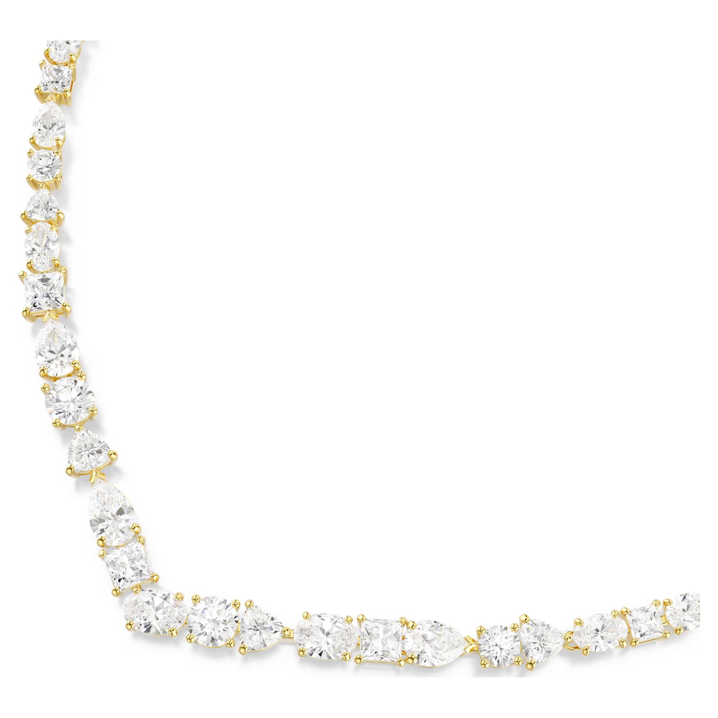 SWAROVSKI MESMERA MIXED CUTS, GOLD TONE NECKLACE