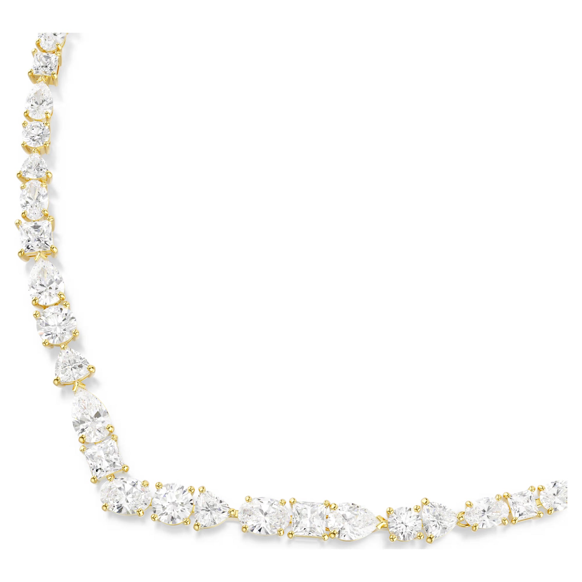 SWAROVSKI MESMERA MIXED CUTS, GOLD TONE NECKLACE