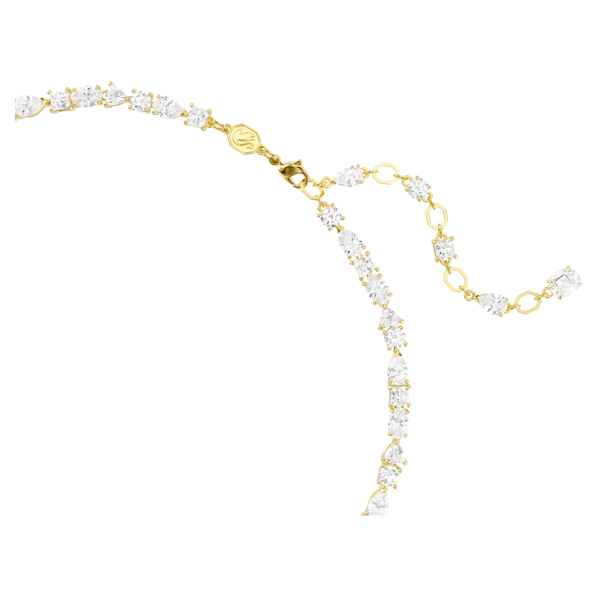 SWAROVSKI MESMERA MIXED CUTS, GOLD TONE NECKLACE