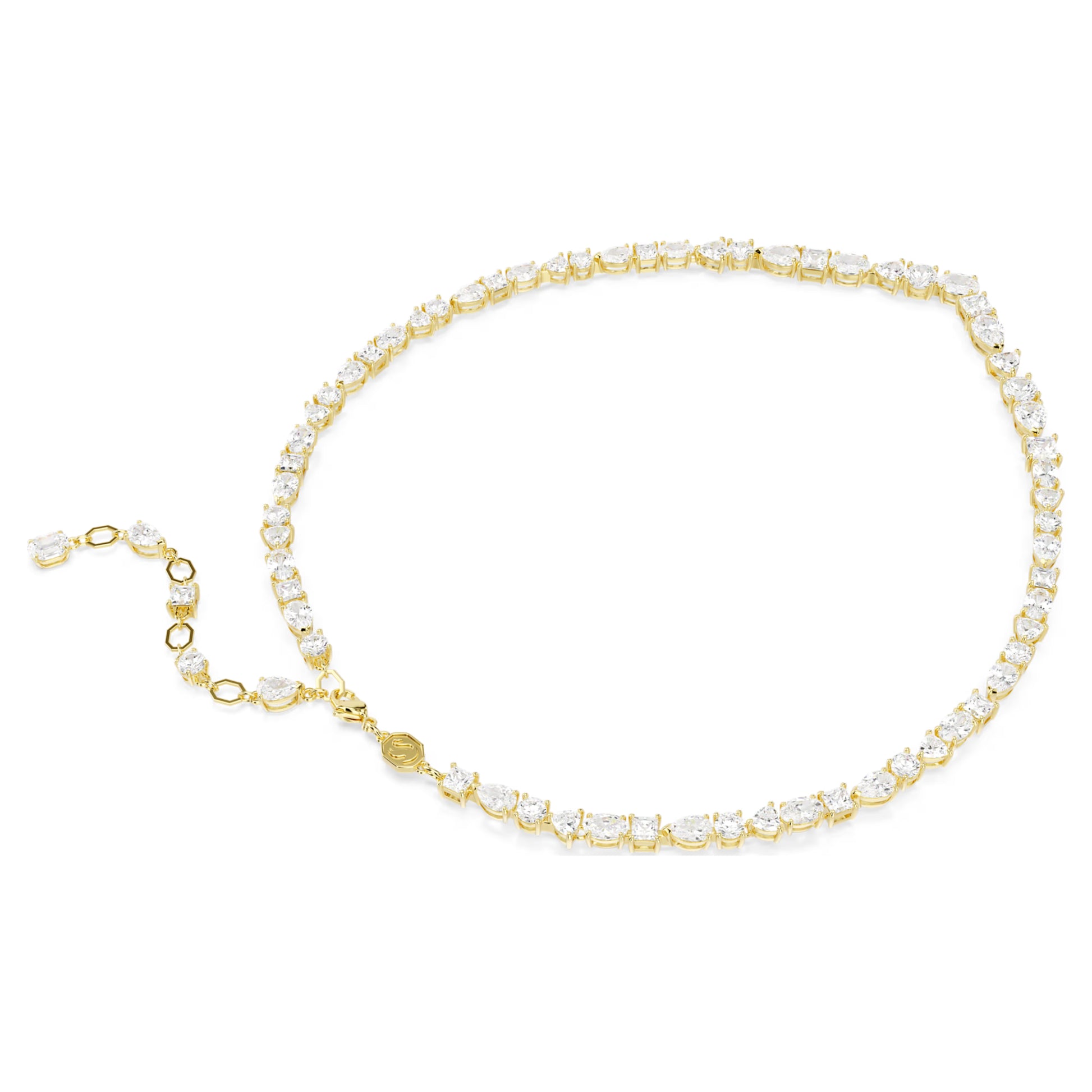 SWAROVSKI MESMERA MIXED CUTS, GOLD TONE NECKLACE