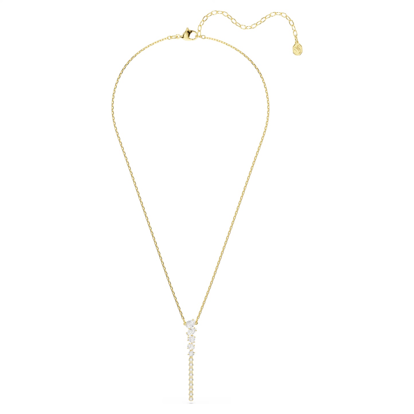 Gold Mesmera Y Swarovski Necklace