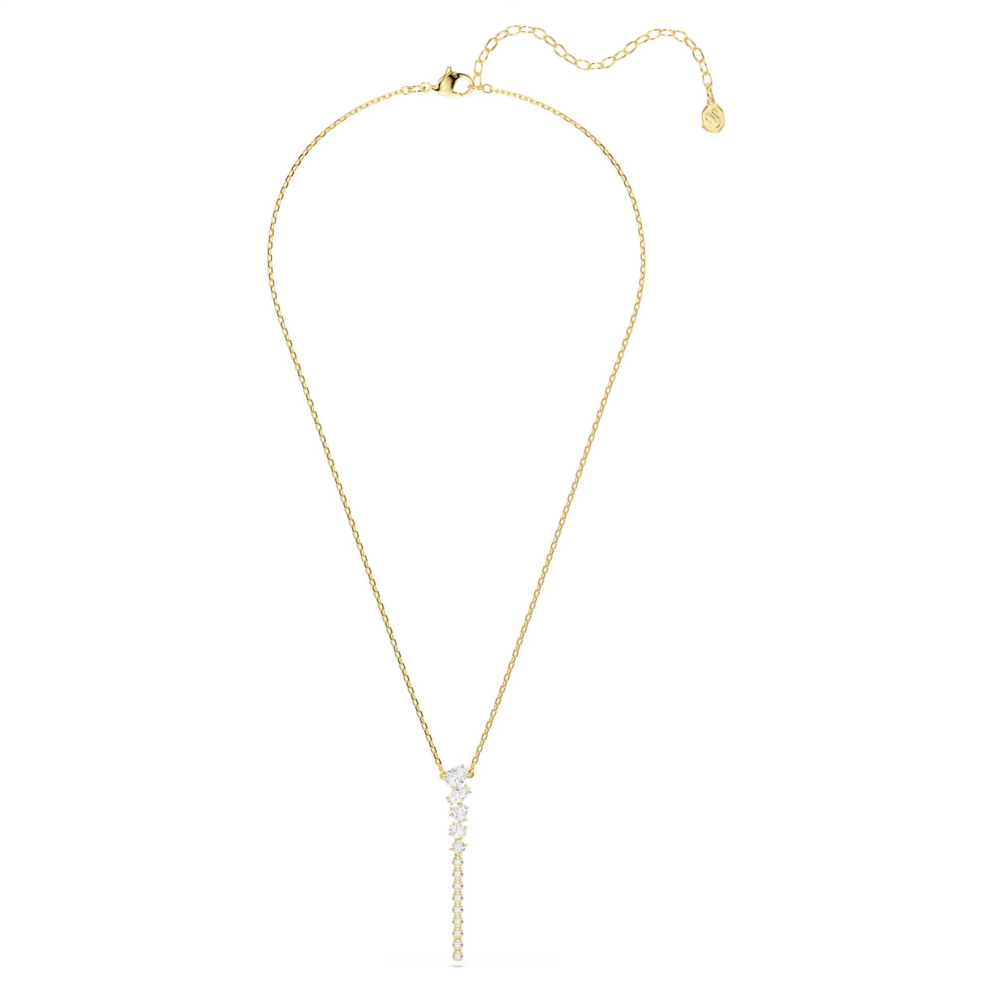 Gold Mesmera Y Swarovski Necklace