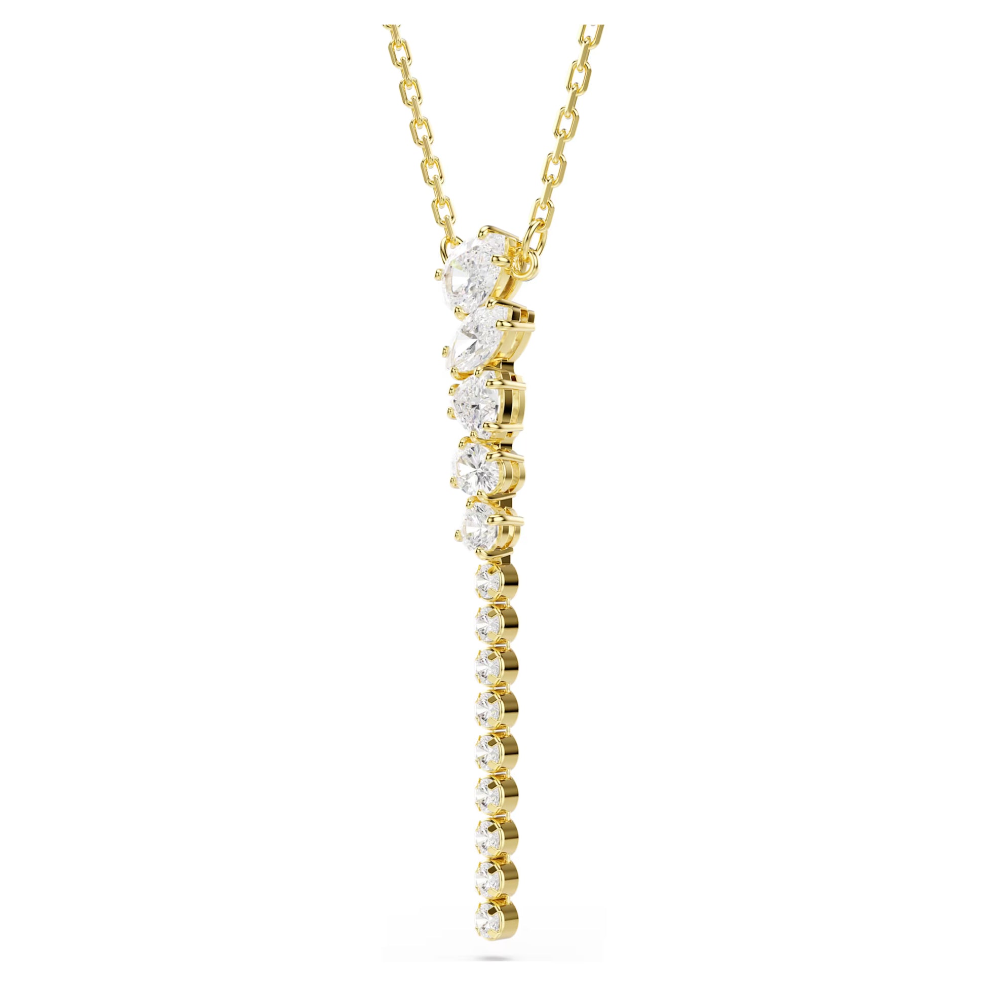 Gold Mesmera Y Swarovski Necklace