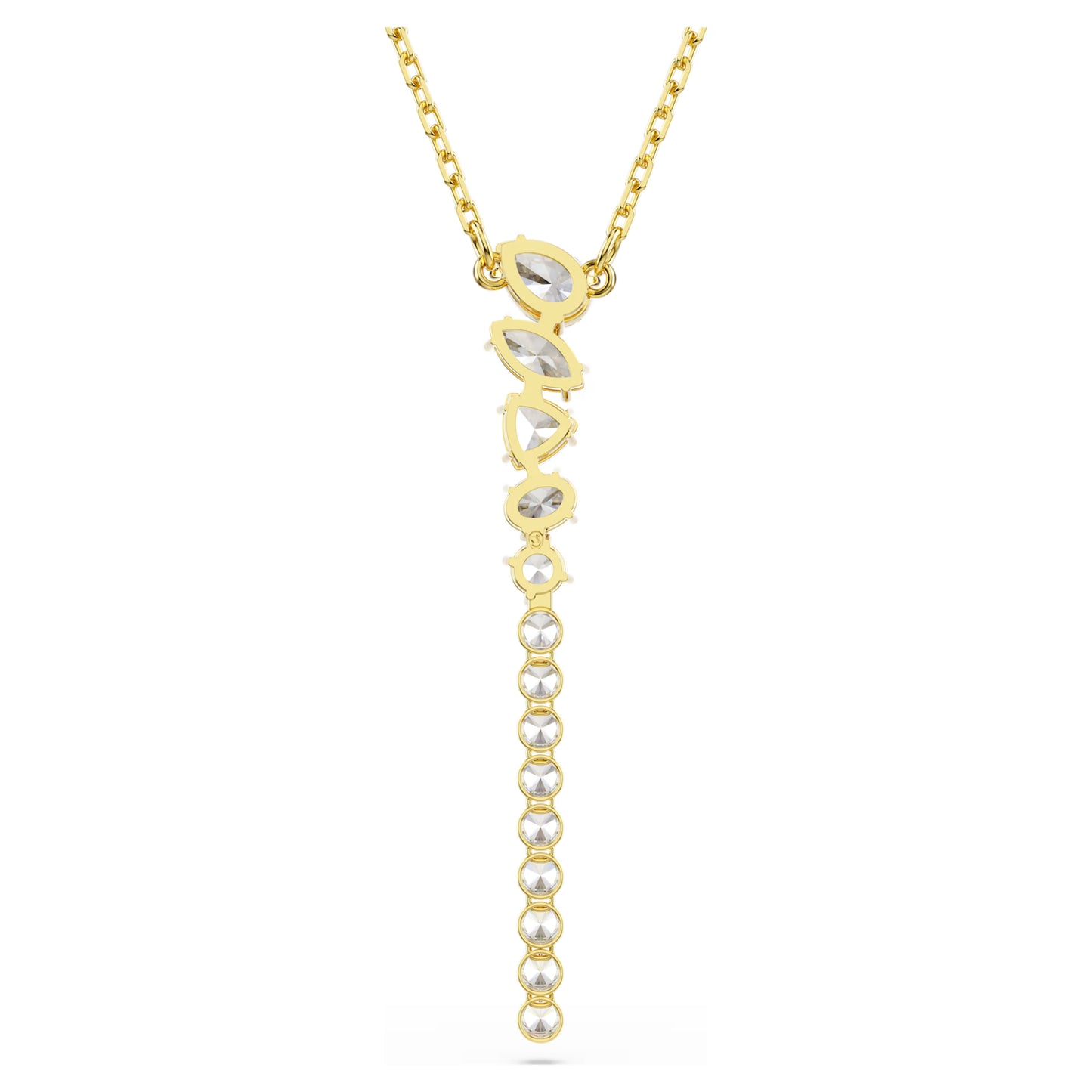 Gold Mesmera Y Swarovski Necklace