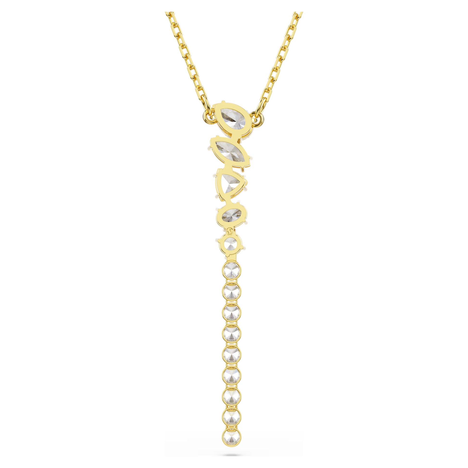 Gold Mesmera Y Swarovski Necklace